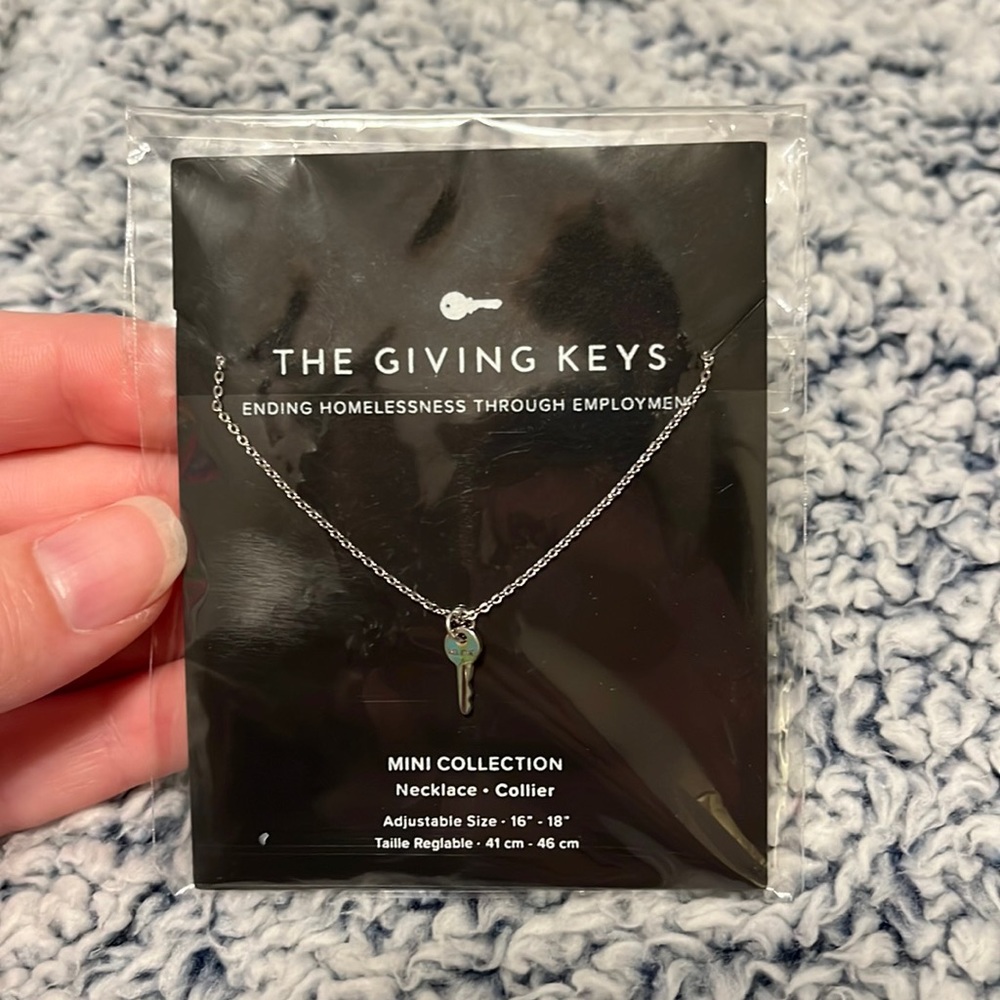 mini key necklace